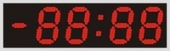 Табло «электронные часы» Alpha sign 350/4