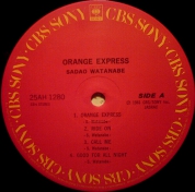 SADAO WATANABE  1981  Orange express 