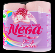 Туалетная бумага Nega Color (желтая, оранжевая, розовая) (12 шт. в упаковке)